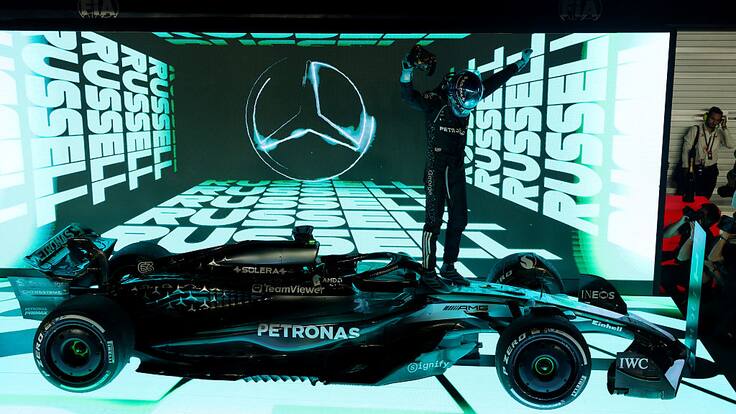 George Russell cierra un gran fin de semana y se quedó con el GP de Singapur en la Fórmula 1