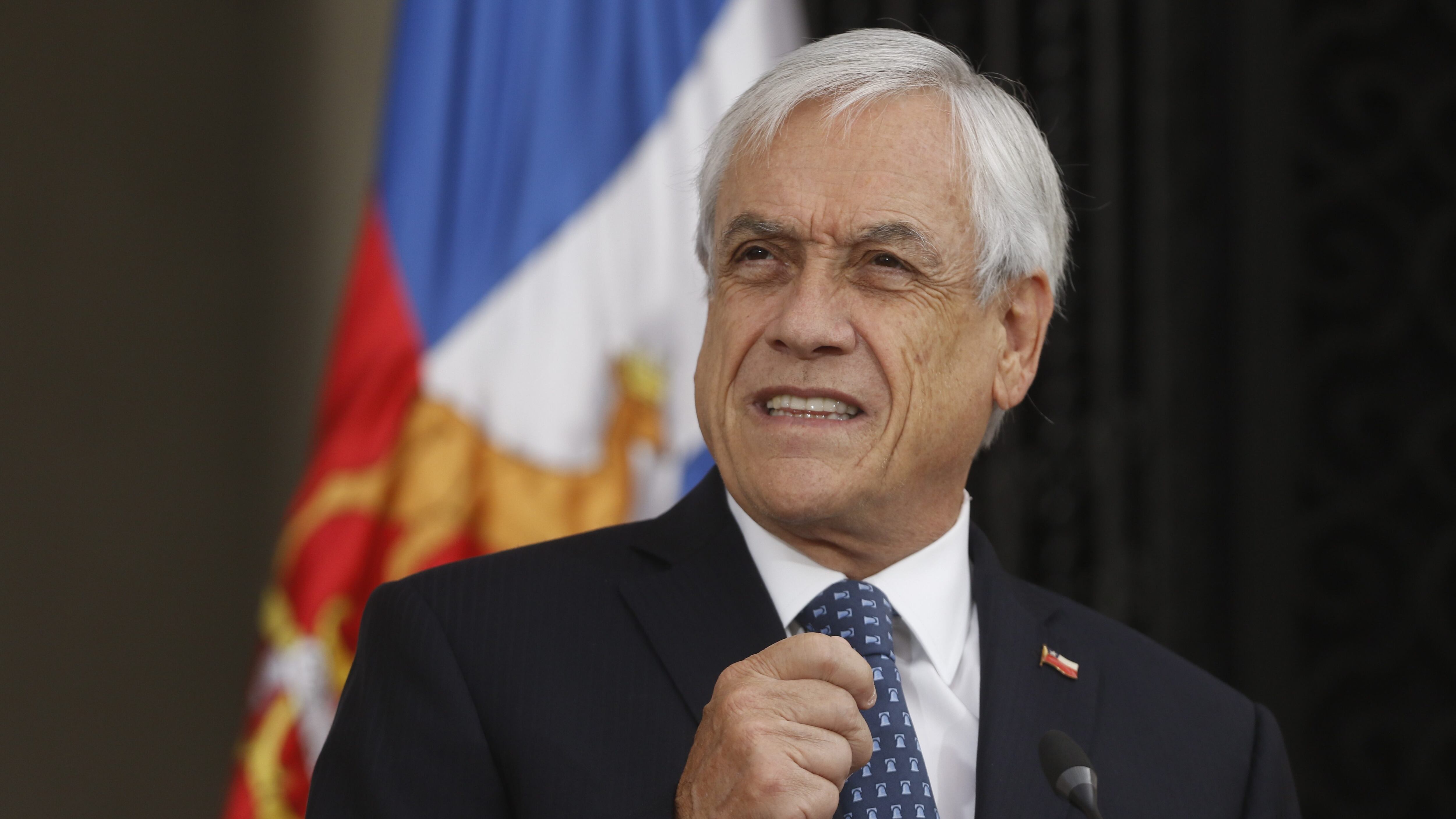 16 de marzo del 2020/SANTIAGOEl Presidente de la Republica, Sebastian Piñera, habla en el entre patio, del Palacio de La Moneda, tras finalizar la reunión interministerial, por coronavirus.
FOTO: SEBASTIAN BELTRAN GAETE/AGENCIAUNO