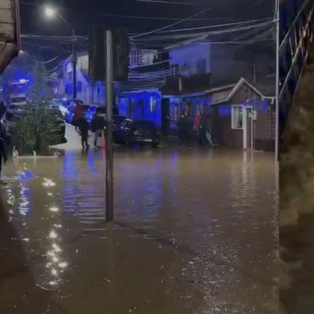 Desborde del río Curanilahue provoca inundación de diversos sectores de la comuna