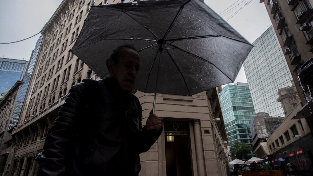 Lluvia en Santiago