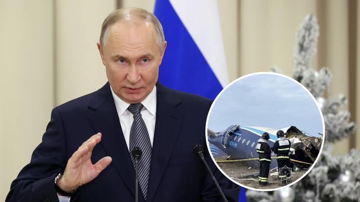 Putin se disculpa por accidente de avión de Azerbaijan Airlines en Kazajistán