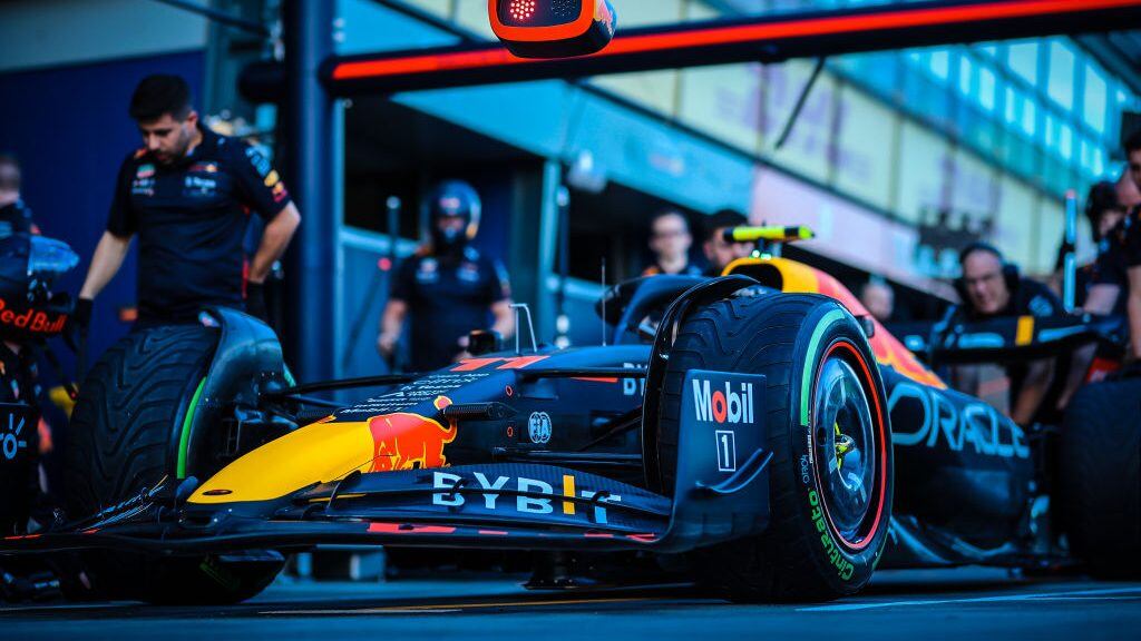 MELBOURNE, AUSTRALIA - APRIL 7: Preparations and pit stop practice at Red Bull Racing at the 2022 Australian Formula 1 Grand Prix on 7th April 2022 (Photo credit should read Chris Putnam/Future Publishing via Getty Images)