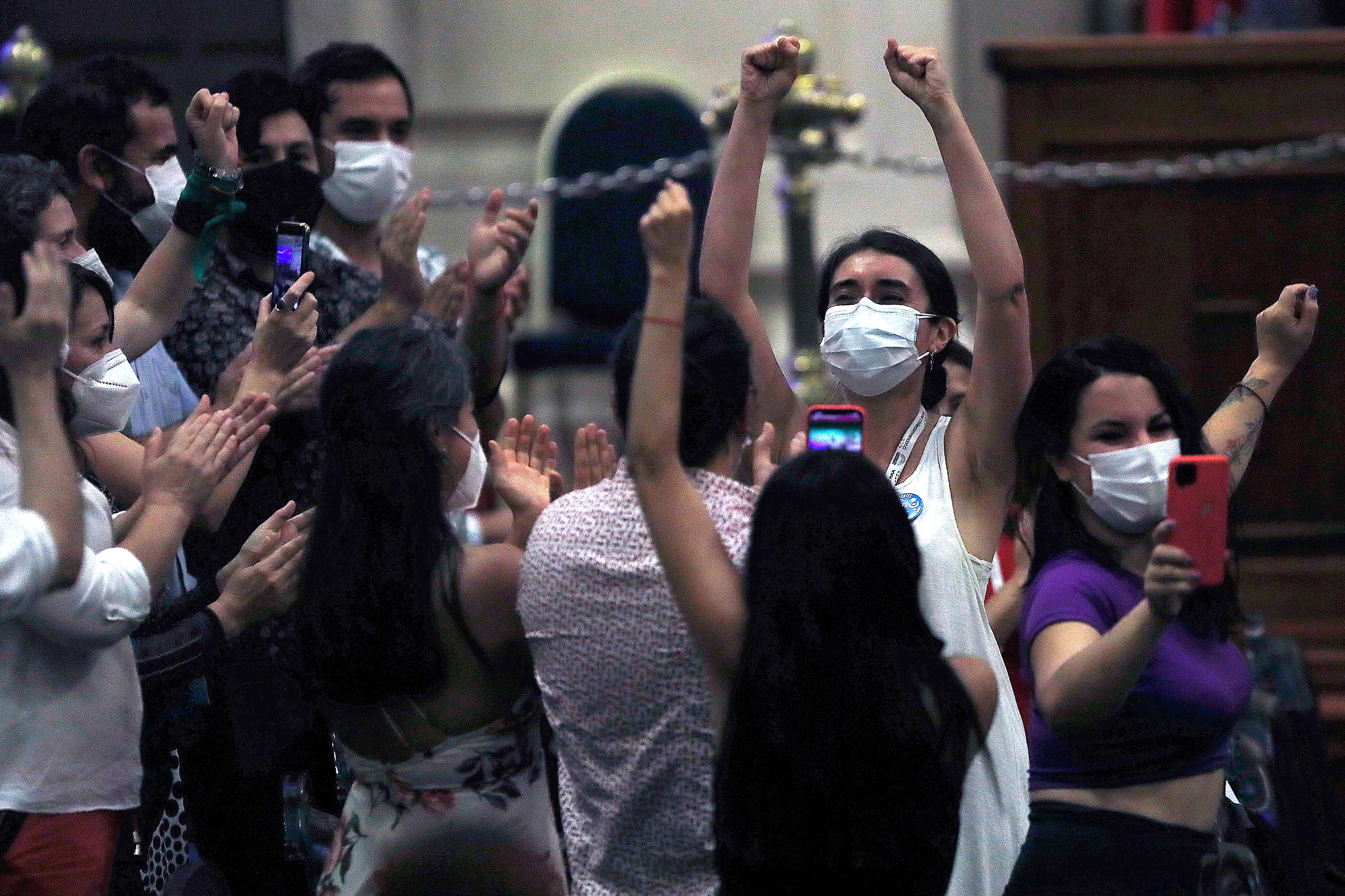 05 de Enero de 2022/SANTIAGOMaria Luisa Quinteros, durante el segundo día  de sección del pleno y cuenta pública, que se realiza en el ex Congreso de Santiago.
FOTO :CRISTOBAL ESCOBAR /AGENCIAUNO
