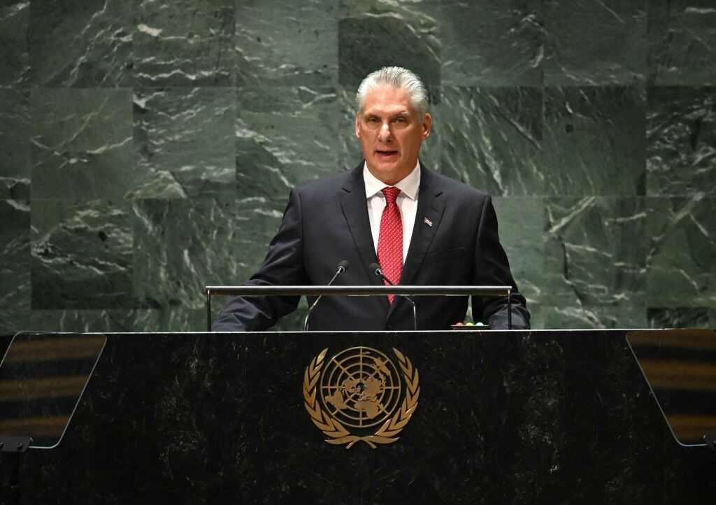 El presidente de Cuba Miguel Díaz-Canel en la Asamblea General de ONU