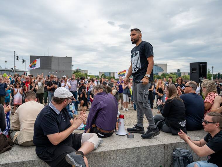 Un grupo anti coronavirus en Alemania