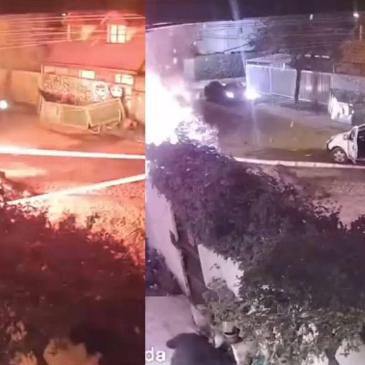 Trabajos por fuga de gas termina con explosión en casa de Conchalí: todo quedó grabado