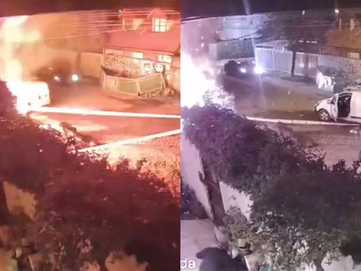 Trabajos por fuga de gas termina con explosión en casa de Conchalí: todo quedó grabado
