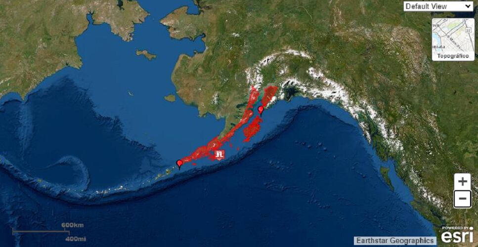 Fuerte sismo en Alaska