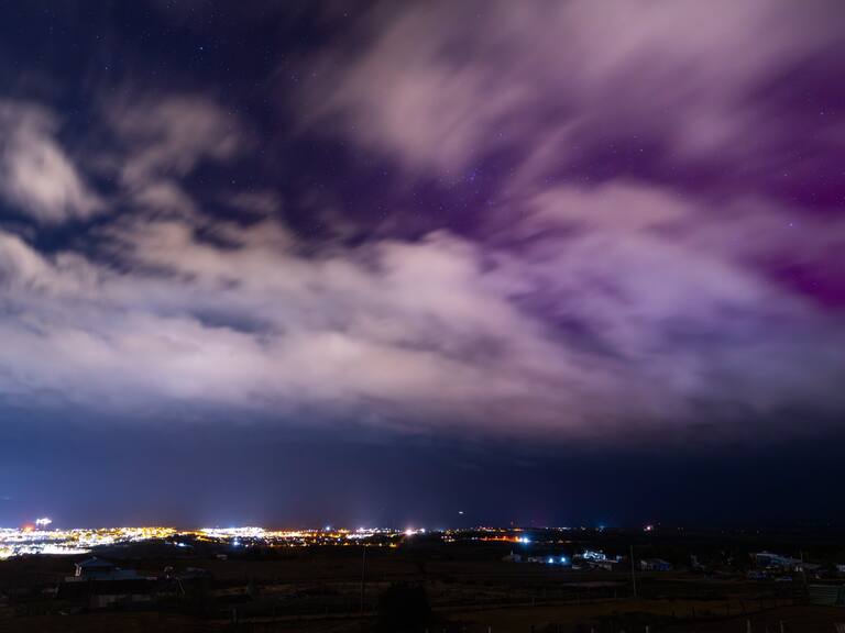 ¡Maravilloso! Así se vieron las auroras australes en el extremo sur de Chile