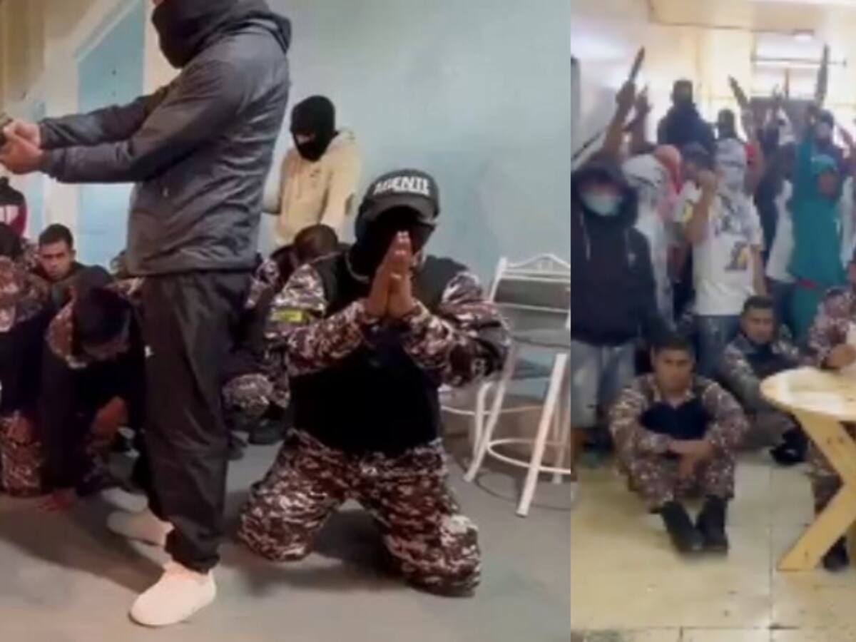 Impactantes imágenes: reos secuestran a guardias y los dejan como rehenes en cárceles de Ecuador