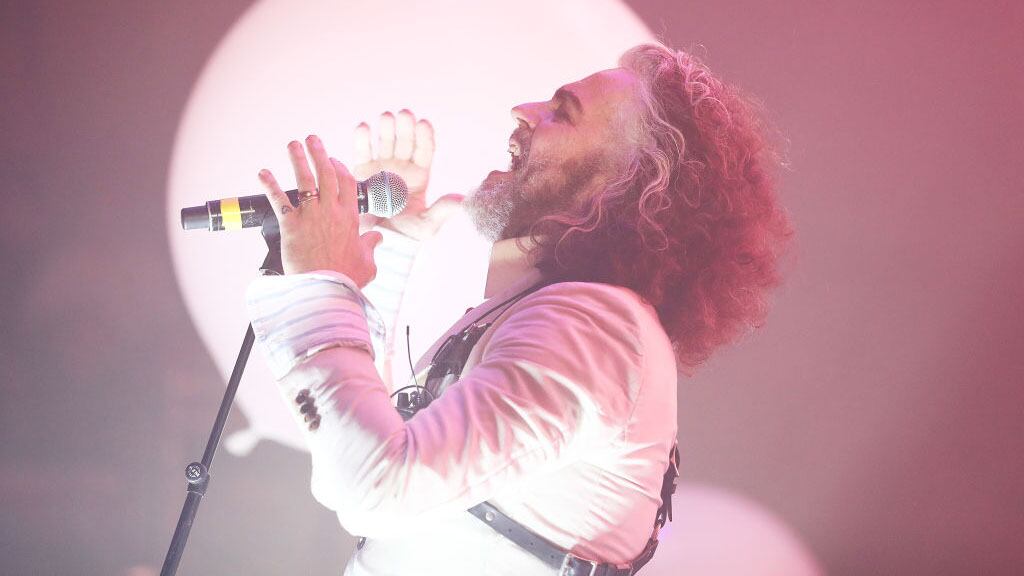 SYDNEY, AUSTRALIA - SEPTEMBER 30: Wayne Coyne of the Flaming Lips performs live on stage at Sydney Opera House on September 30, 2019 in Sydney, Australia. (Photo by Mark Metcalfe/WireImage)