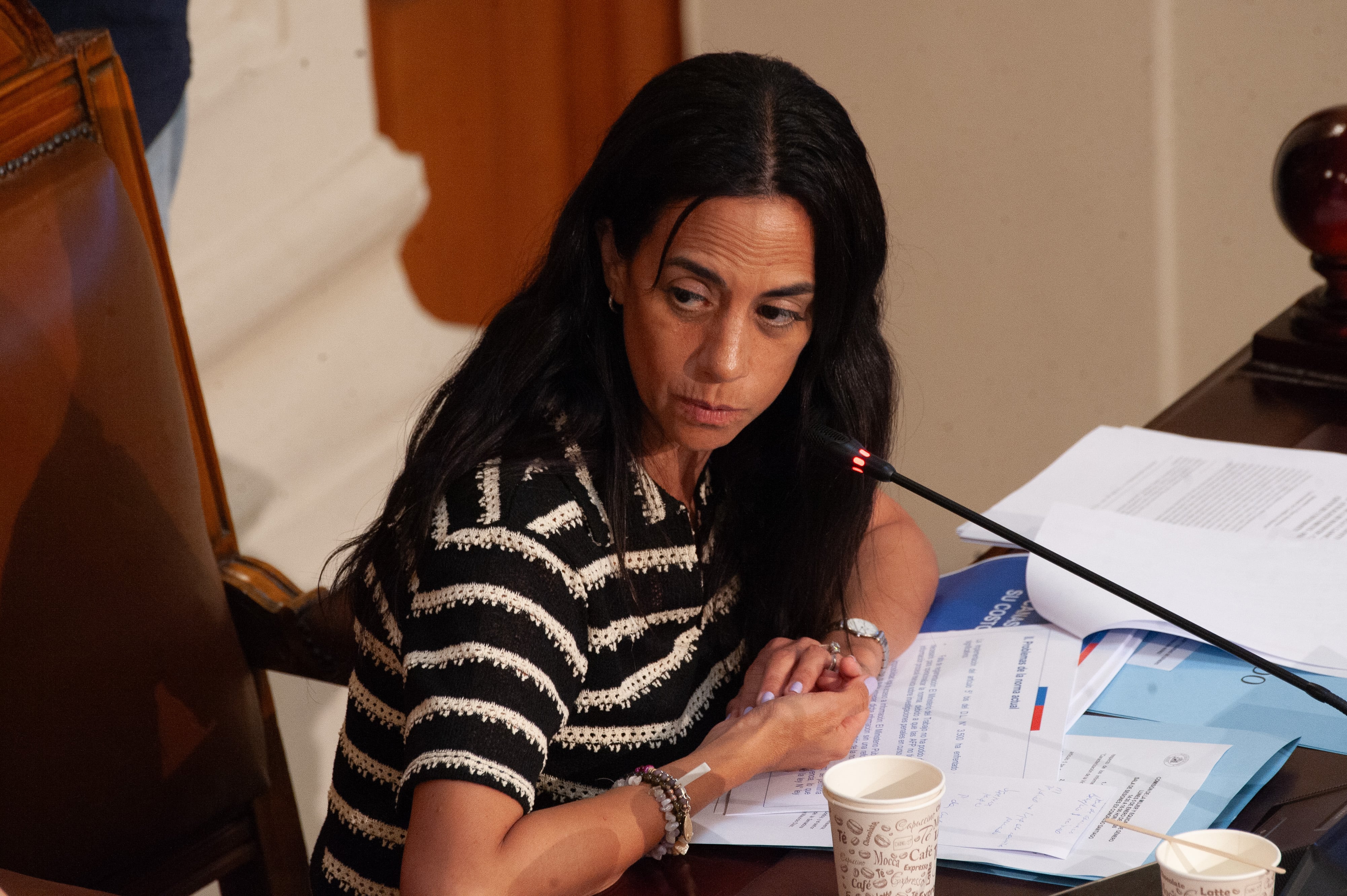 La presidenta del Senado, Paulina Núñez | Agencia UNO