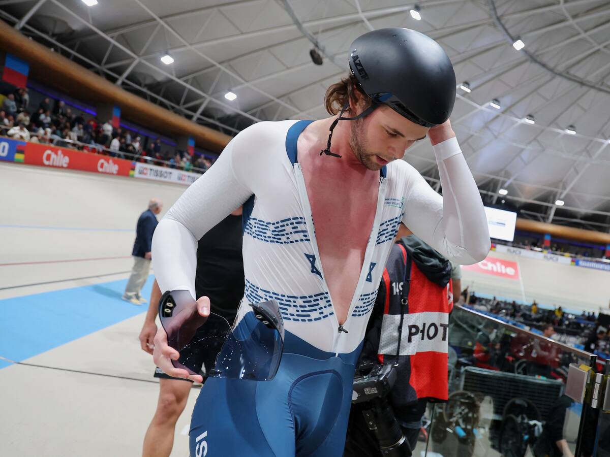 Ciclista israelí que compite en Chile se desahoga: “Recibo mensajes de odio y amenazas, pero sé que acá...”