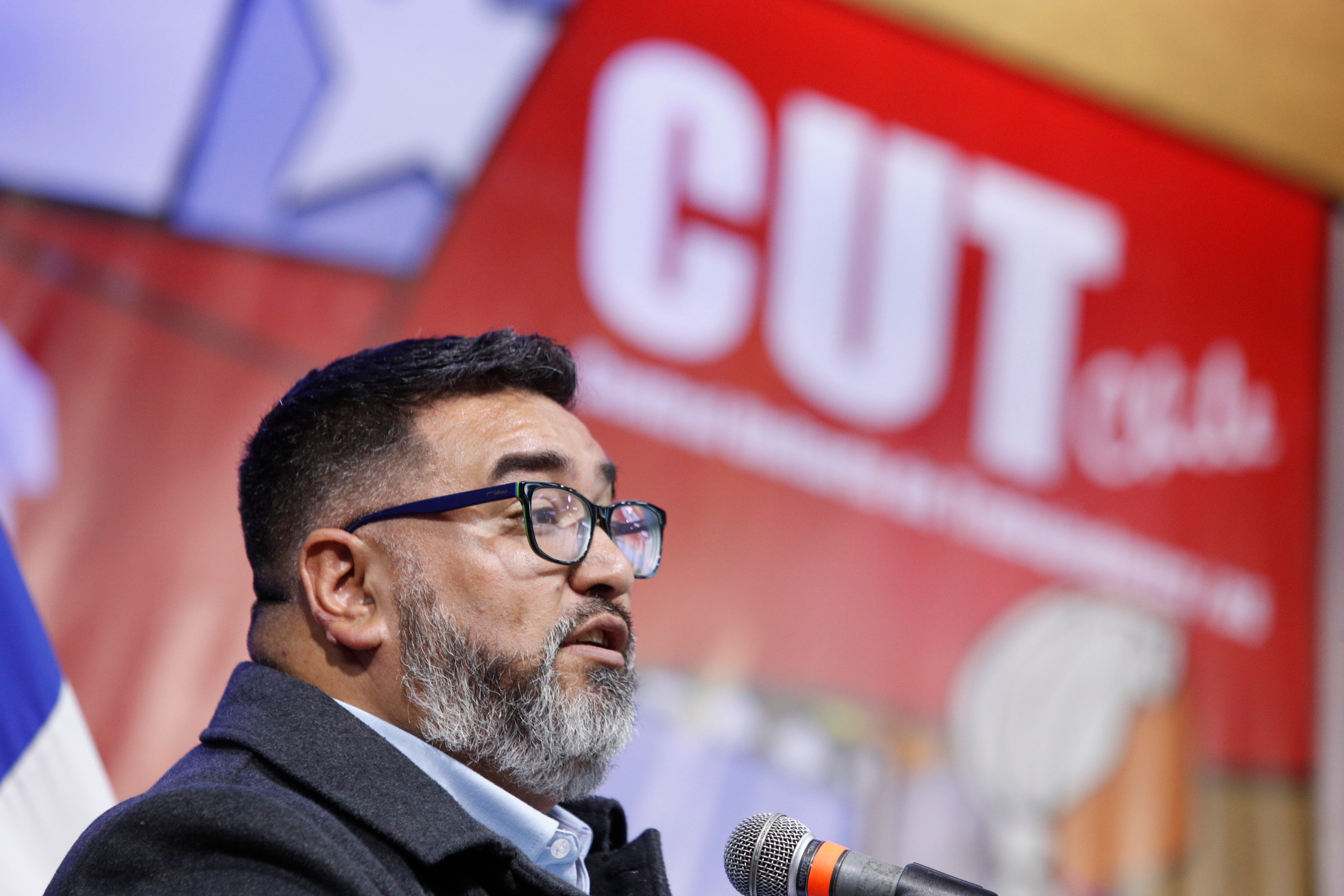 Agencia Uno | Presidente de la CUT, David Acuña