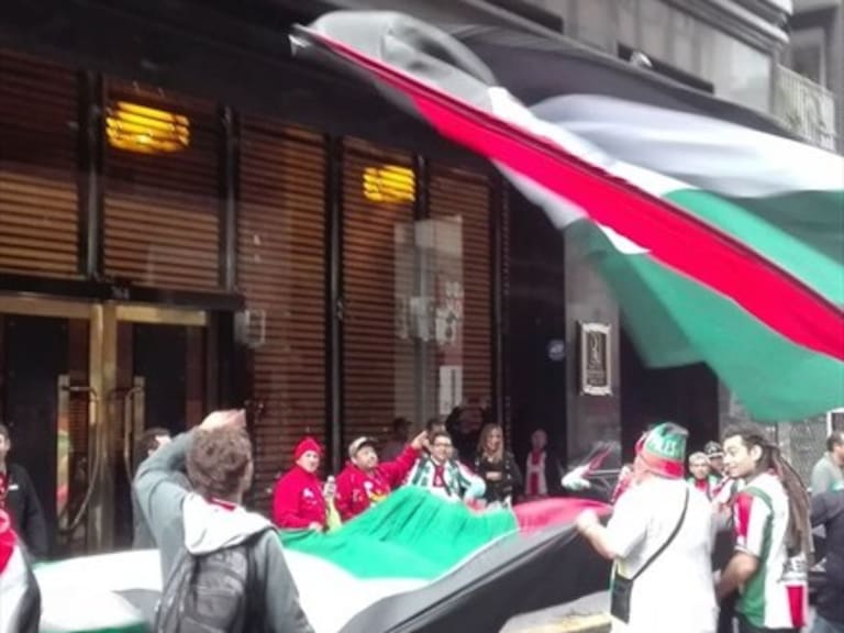 Los hinchas de Palestino se tomaron Buenos Aires en la previa de la Sudamericana