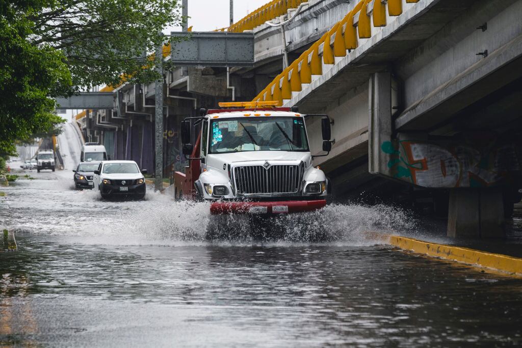 El huracán trajo fuertes lluvias en la península de Yucatán
