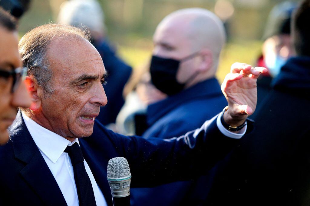 El presidenciable ultraderechista Eric Zemmour en campaña