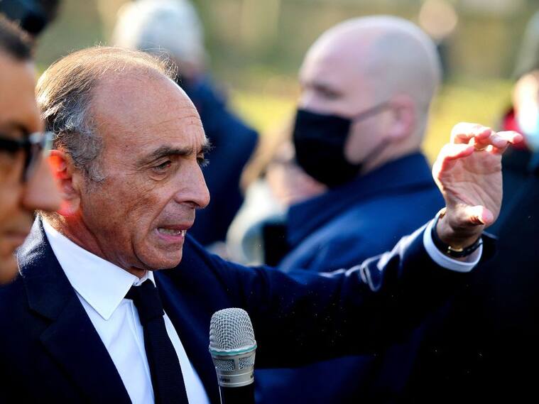 El presidenciable ultraderechista Eric Zemmour en campaña