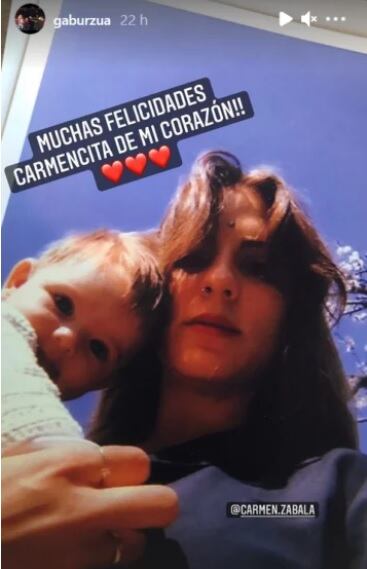 Gabriel Urzúa saludó a Carmen Zabala | Instagram
