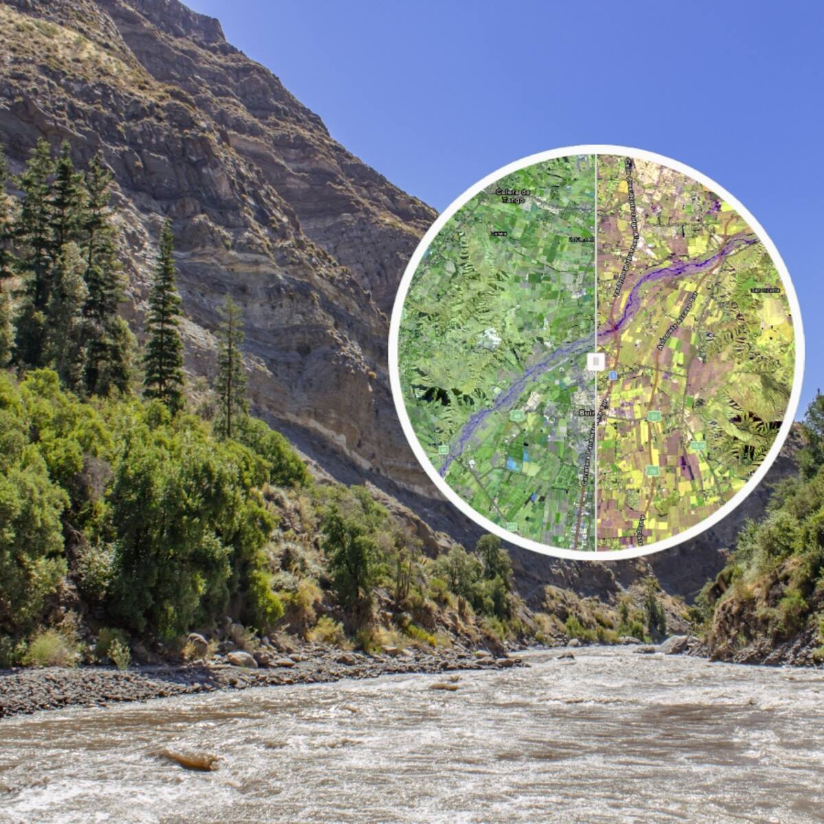Alerta en el Río Maipo: mapa interactivo muestra el impacto de la megasequía en el caudal que abastece al 70% de la RM