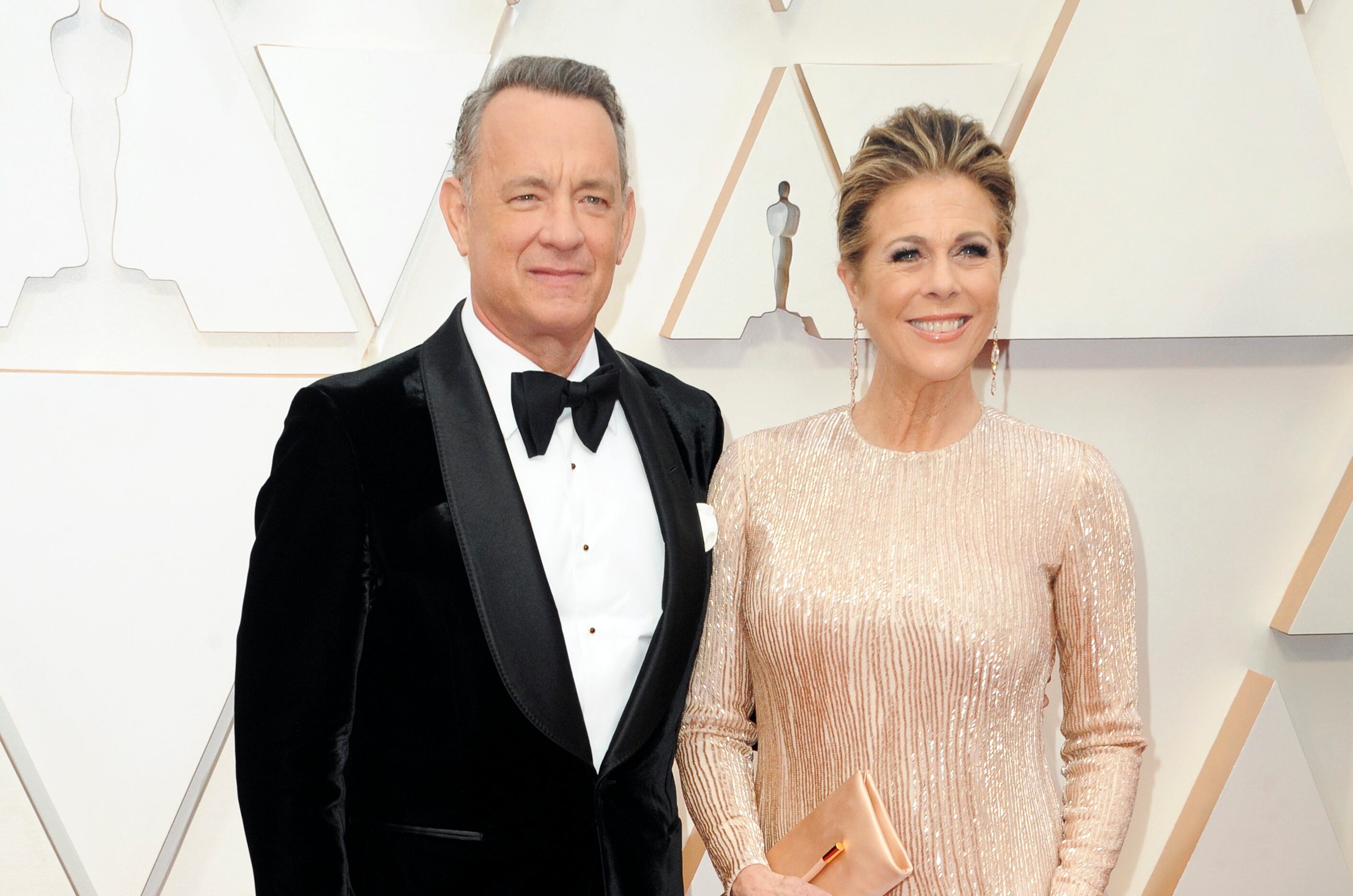 CALIFORNIA, UNITED STATES - FEBRUARY 09 2020: Tom Hanks and Rita Wilson arrive at the 92nd Annual Academy Awards at Hollywood and Highland on February 09, 2020 in Hollywood, California. PHOTOGRAPH BY P. Lehman / Barcroft Media- PHOTOGRAPH BY P. Lehman / Barcroft Media (Photo credit should read P. Lehman/Barcroft Media via Getty Images)