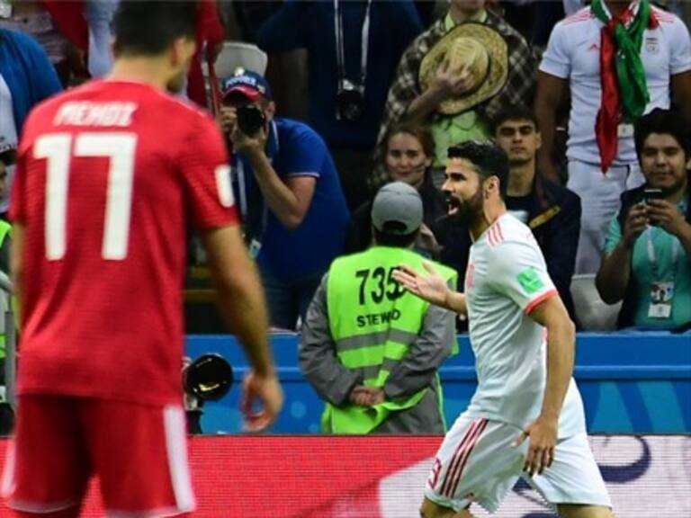 España derrota con sufrimiento a Irán con fortuito gol de Diego Costa