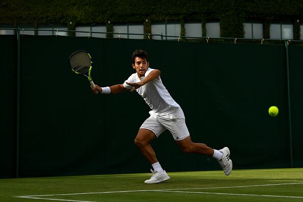 Garin tras vencer a Polmans en Wimbledon