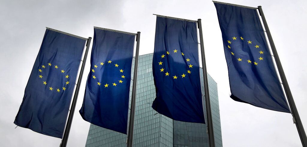 Las banderas de la Unión Europea