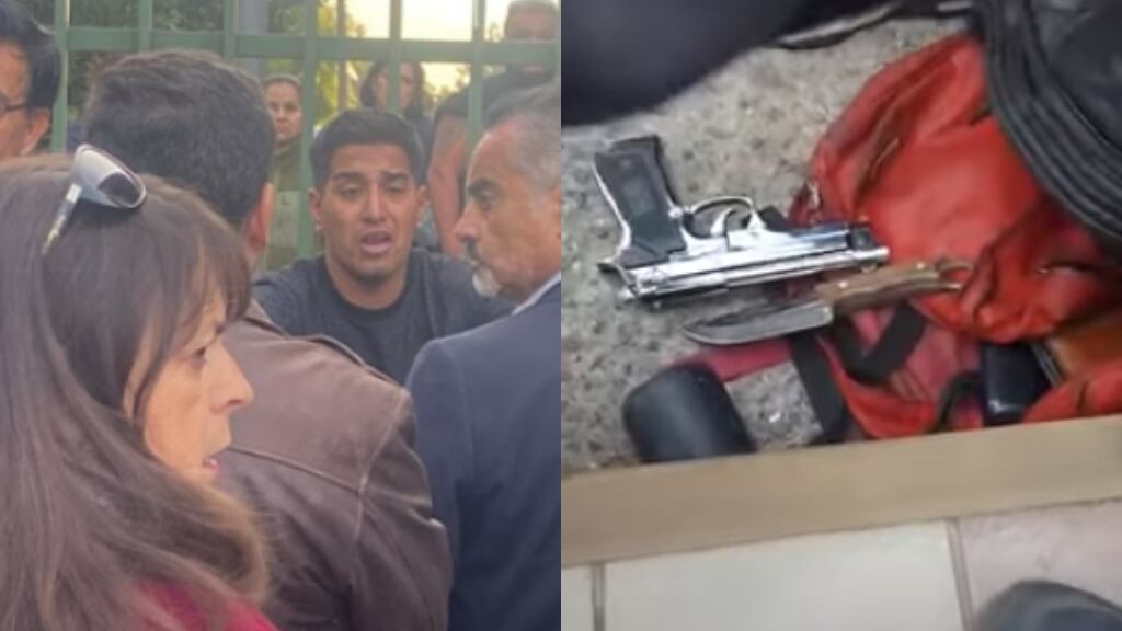 Apoderados retienen a sujeto acusado de grabar a niñas de un colegio en la comuna de Maipú