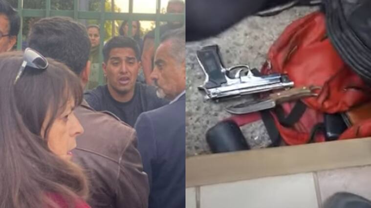 Apoderados retienen a sujeto acusado de grabar a niñas de un colegio en la comuna de Maipú