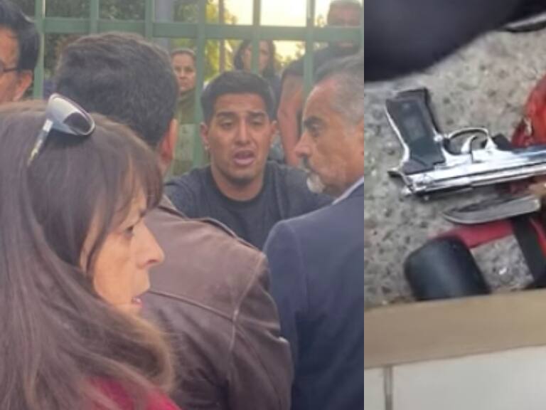 Apoderados retienen a sujeto acusado de grabar a niñas de un colegio en la comuna de Maipú