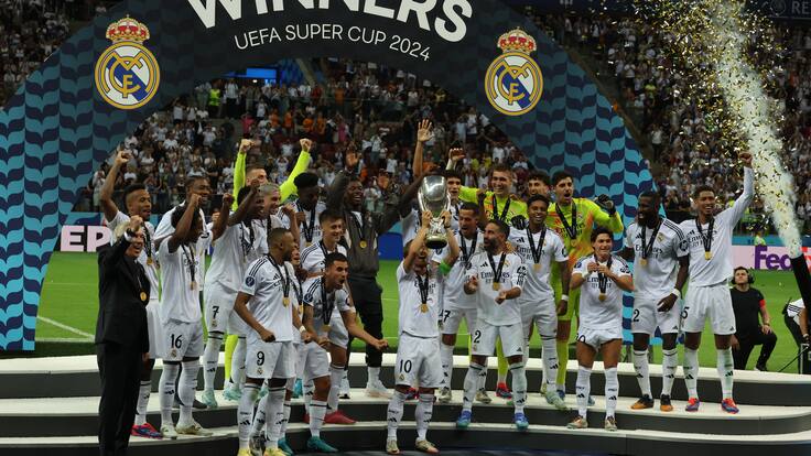 Los récords que alcanzó el Real Madrid tras ganar la Supercopa Europea