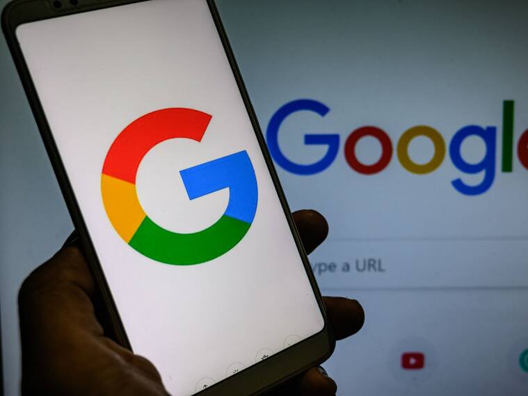 In this photo illustration, screens display the logos of Google in Tehatta, Nadia, West Bengal, India on September 4, 2020. Google is bringing the 'Kormo Jobs' Android app to India to help job seekers find and apply for positions across India.(Photo Illustration by Soumyabrata Roy/NurPhoto via Getty Images)