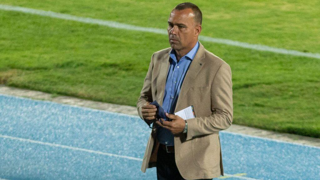 10 DE MARZO DE 2021/SANTIAGOEl Director Tcnico de Universidad de Chile, Rafael Dudamel (c), durante el partido de ida valido por la fase dos de la Copa Libertadores 2021, entre Universidad de Chile y San Lorenzo, disputado en el Estadio Nacional.
FOTO: SEBASTIAN ORIA/AGENCIAUNO