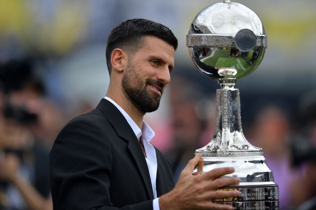 ¡Un rockstar! Novak Djokovic se lució en la inauguración de la final de Copa Libertadores 2024 | Getty Images