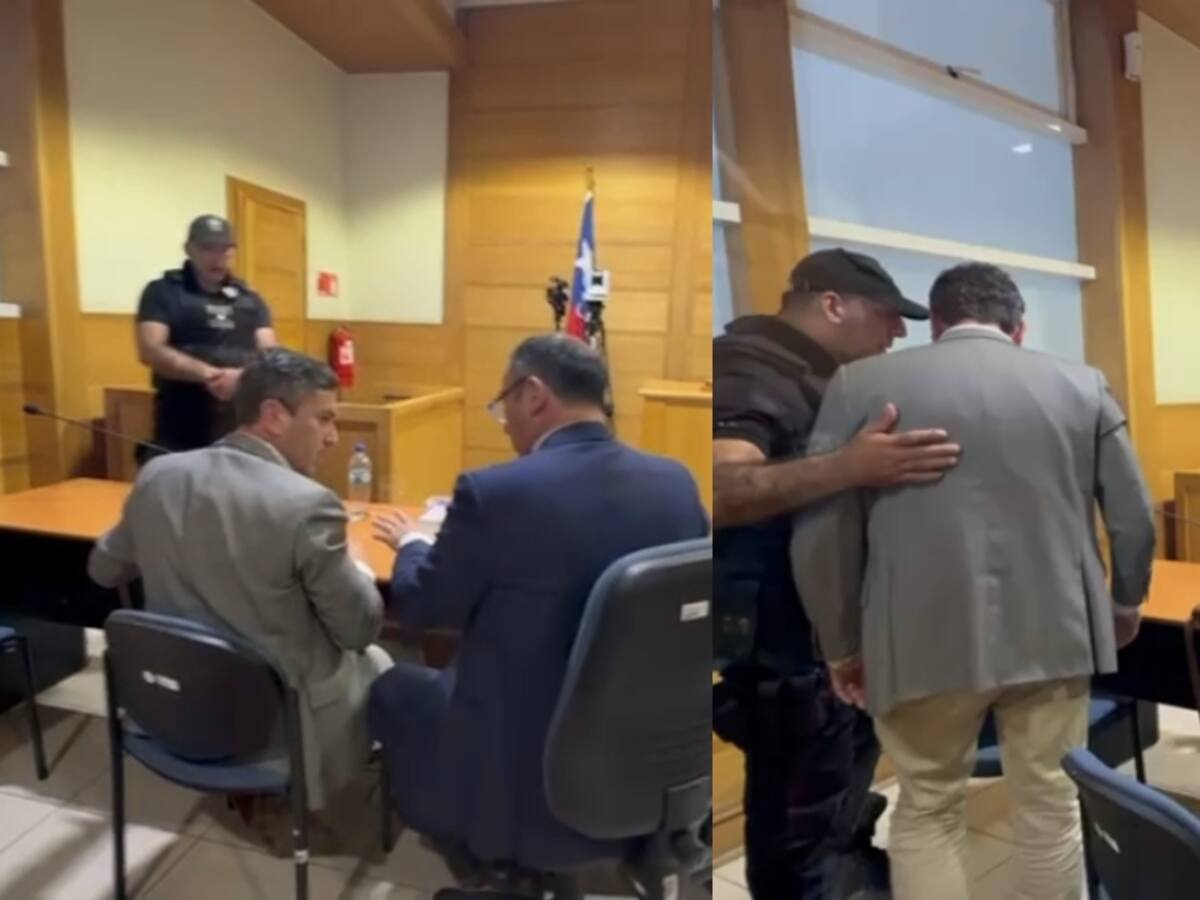 Escoltado por Gendarmería: así fue la salida del diputado Mauricio Ojeda de su formalización tras quedar en prisión preventiva
