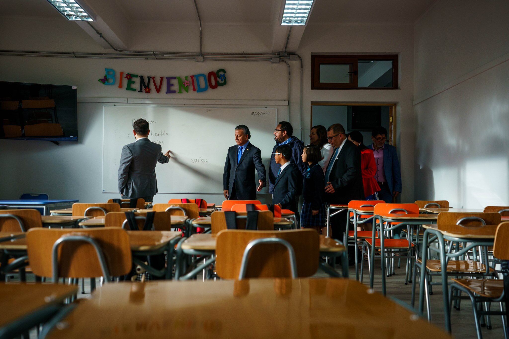 X @GabrielBoric | Presidente Gabriel Boric inaugura nuevas dependencias en Colegio Gerónimo Lagos Lisboa de San Javier