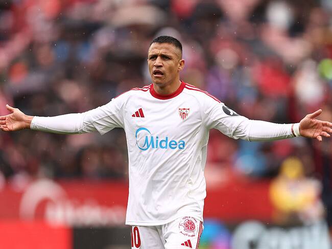 Alexis Sánchez en la derrota del Sevilla