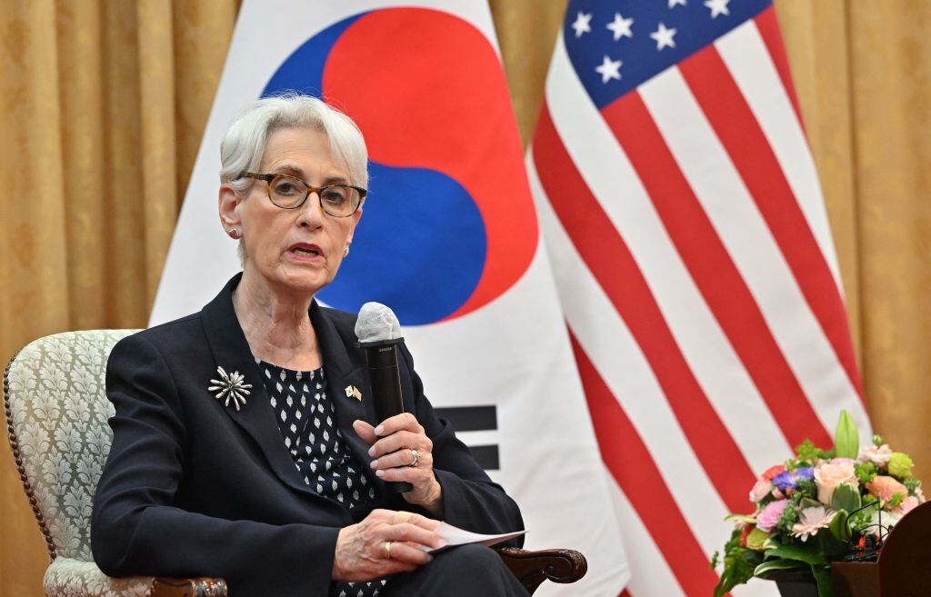 La vice secretaria de estado de EEUU Wendy Sherman en Corea del Sur