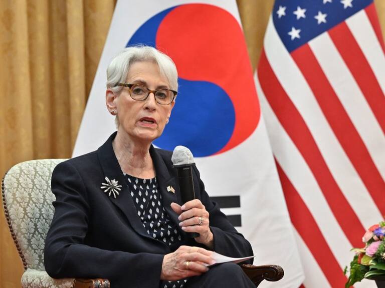 La vice secretaria de estado de EEUU Wendy Sherman en Corea del Sur