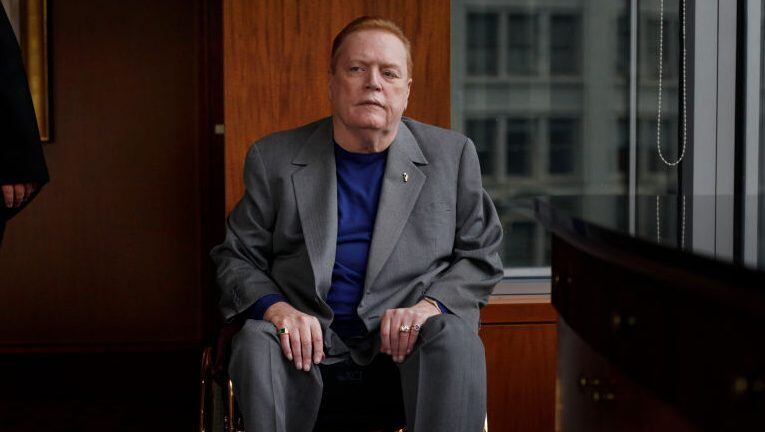 SAN FRANCISCO, CA - MAY 13: Hustler publisher Larry Flynt sits for a portrait at the Four Seasons Hotel on Friday May 13, 2011 in San Francisco, Calif.  Flynt, a relentless champion of free speech who created an empire in explicit pornography and was a candidate for California governor during the recall of Gray Davis, has died at the age of 78. (Mike Kepka/The San Francisco Chronicle via Getty Images)