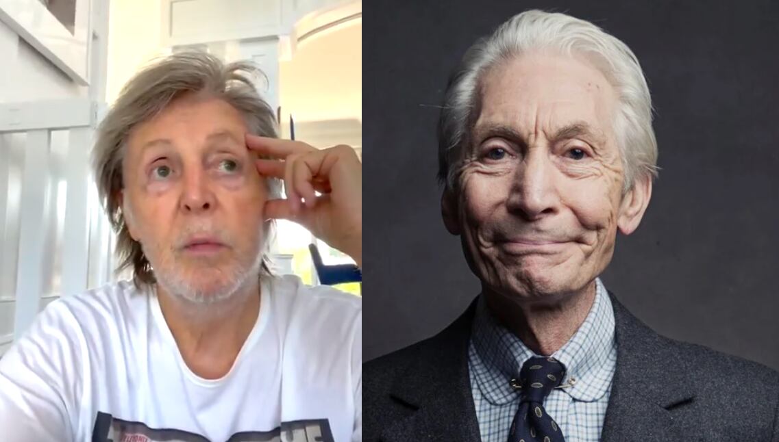 Paul McCartney envía mensaje a Charlie Watts, baterista de los Rolling Stones