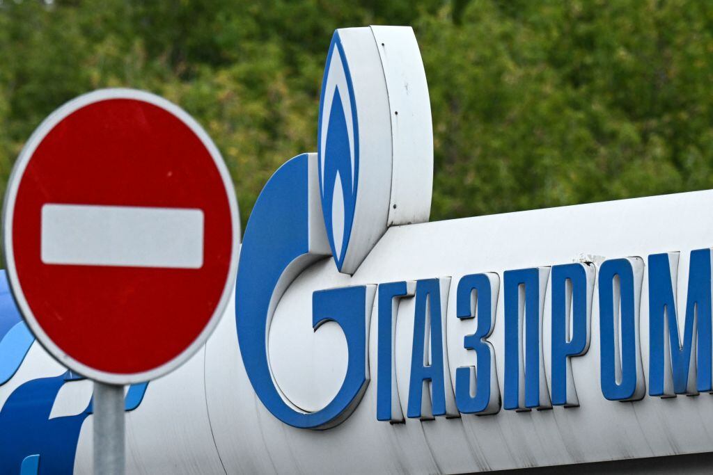Imagen del logo de la empresa rusa Gazprom