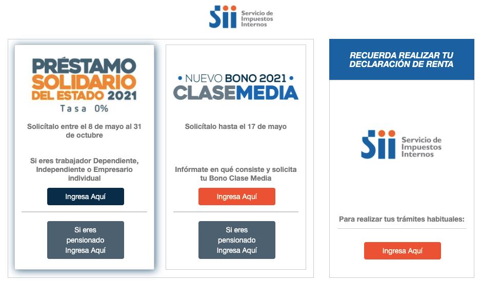Préstamo Solidario 2021 /SII