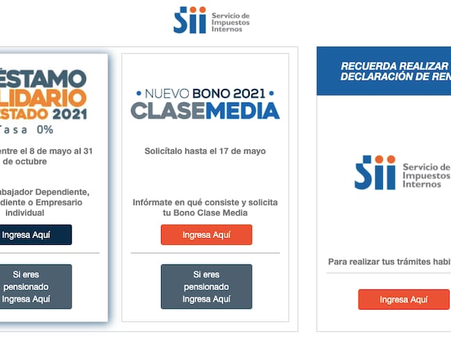 Préstamo Solidario 2021 /SII