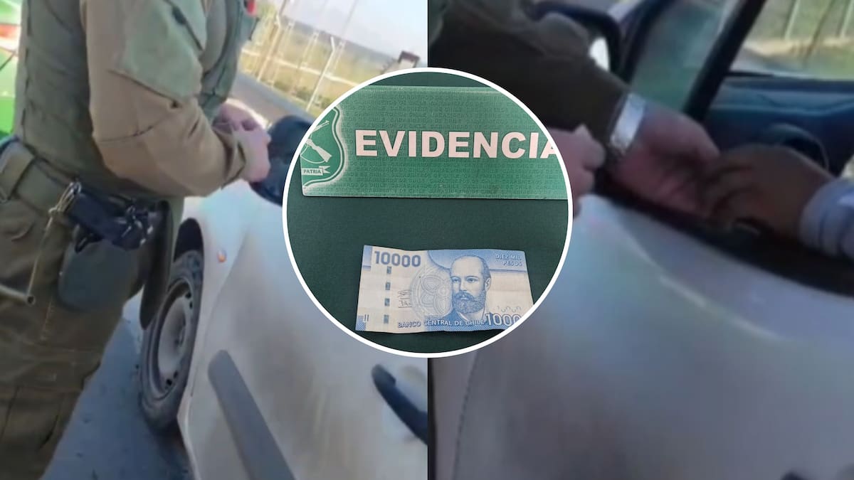 “Para que desayunaran”: hombre es detenido tras intentar sobornar a Carabineros con $10 mil en Pudahuel