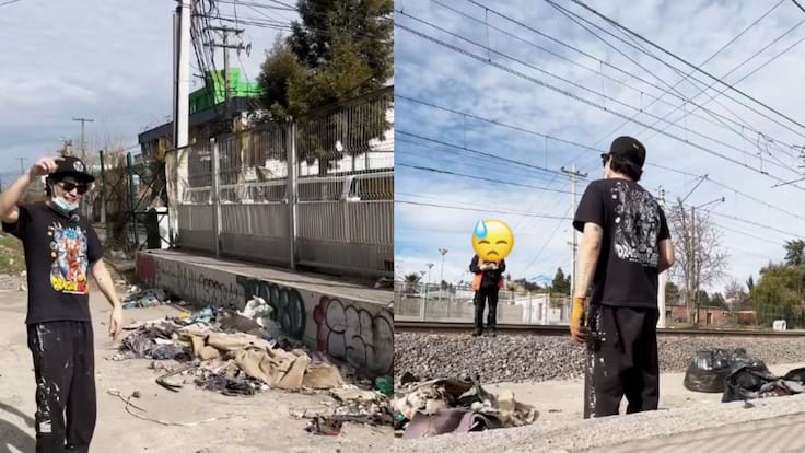 “¿Y cuándo limpia EFE?”: la aplaudida lección ciudadana de un influencer en las vías del tren que arrasa en redes