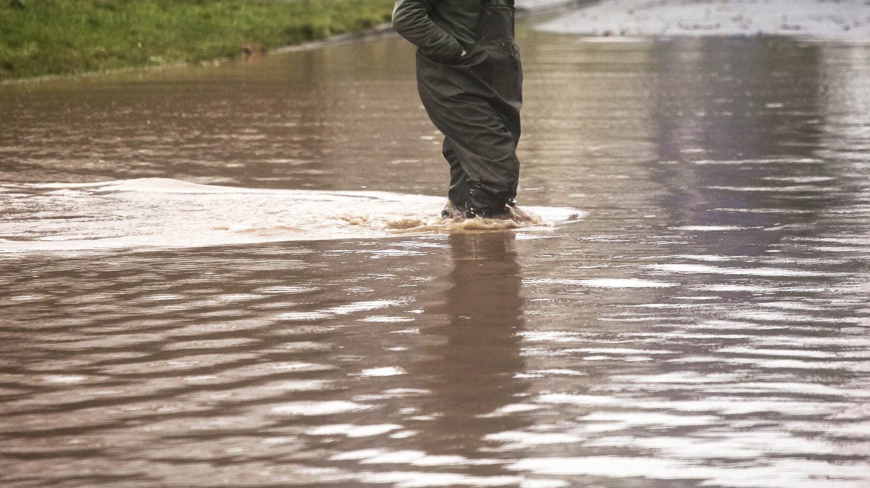 Inundaciones por sistema frontal en el sur de Chile