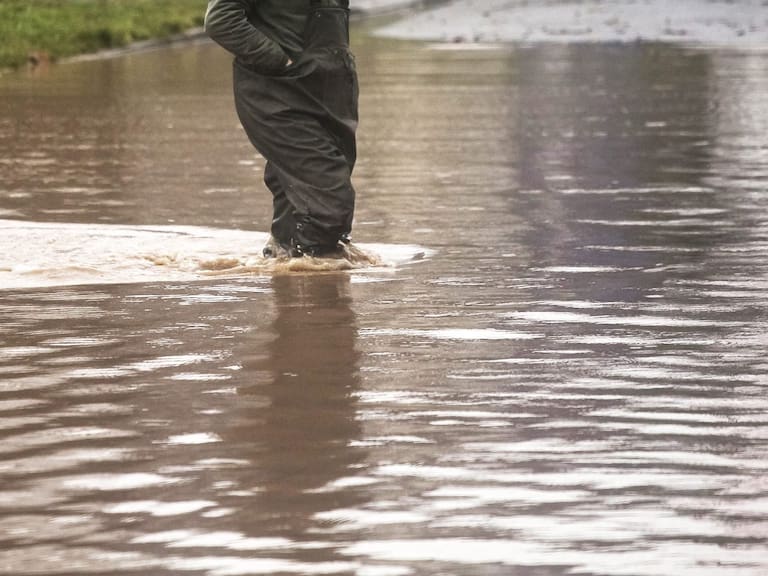 Inundaciones por sistema frontal en el sur de Chile