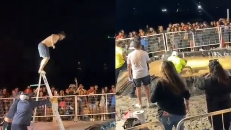 “Cayó mal”: captan terrible accidente en Mejillones durante evento “Reyes del Barro 2026″